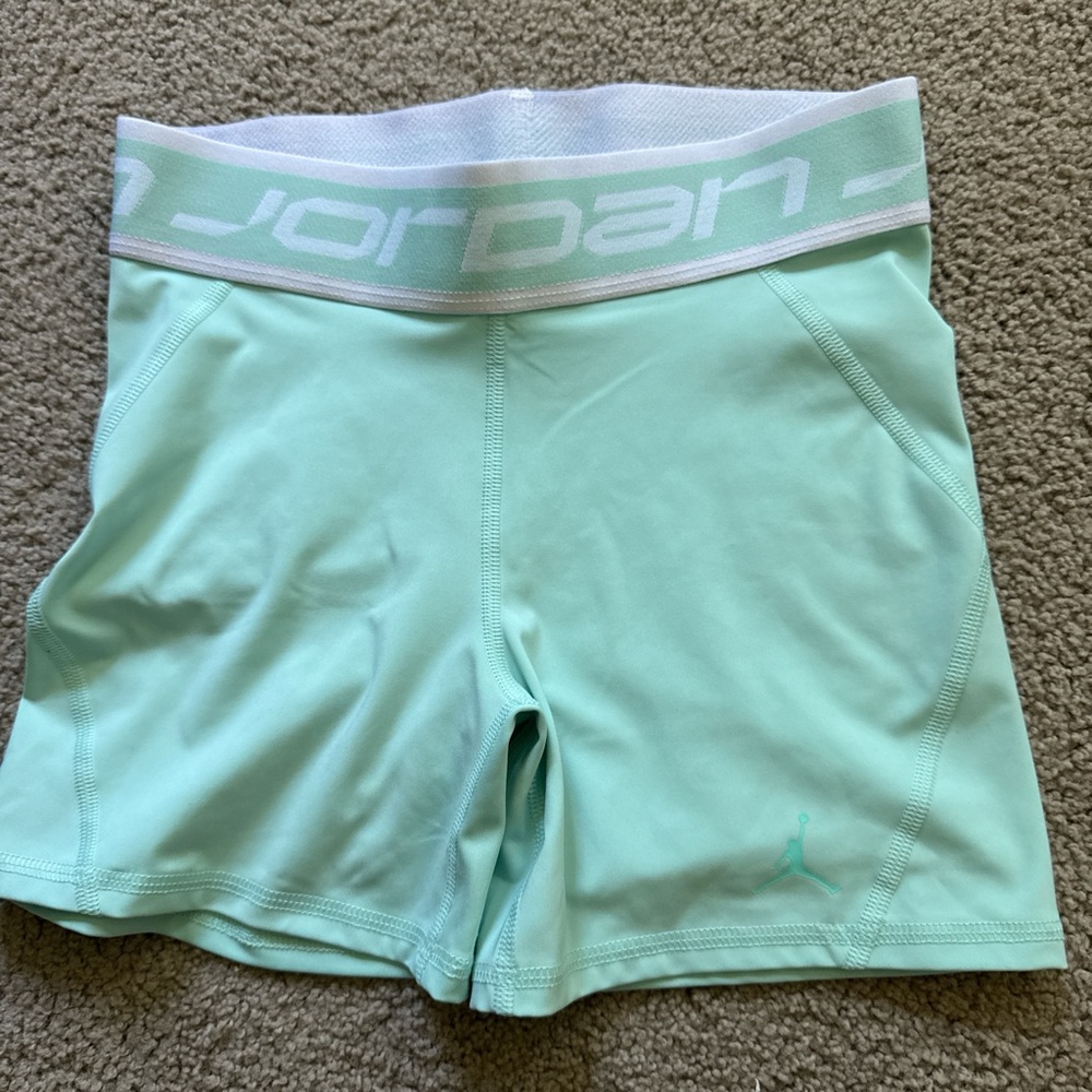 Jordan Women's Mint Green Athletic Shorts